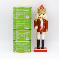 Geschenkkorb klein mit Nussknacker – Feinkost zu Weihnachten 🎁