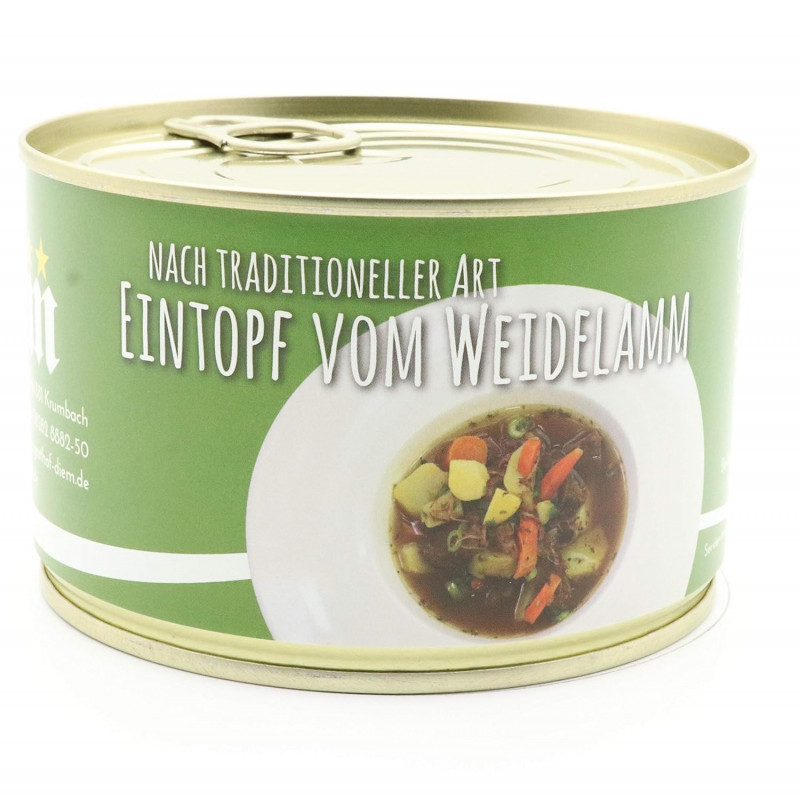 Lammeintopf vom Weidelamm mit Kartoffeln & Wurzelgemüse – Dose 400 g |