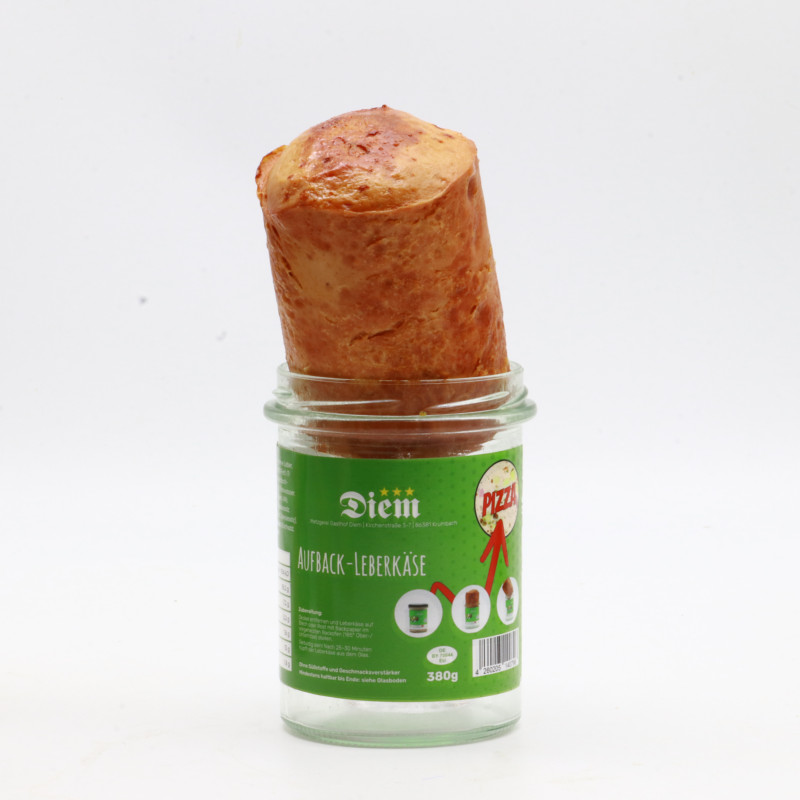 Pizza Leberkäse im Weckglas 380g – Hochwertiger Leberkäse aus Rind- un