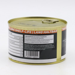 Gemischtes Gulasch vom Rind und Schwein. 400g Konserve 6 JAHRE