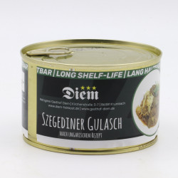 Szegediner Gulasch 400g – 6 Jahre haltbar | Langzeitdose mit Sauerkrau