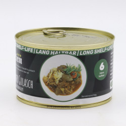 Szegediner Gulasch 400g – 6 Jahre haltbar | Langzeitdose mit Sauerkrau