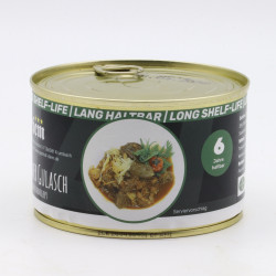 Szegediner Gulasch 400g – 6 Jahre haltbar | Langzeitdose mit Sauerkrau