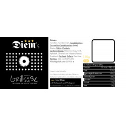 Diem’S Grillsoße mit Ginseblümchen-Gin | 330 g