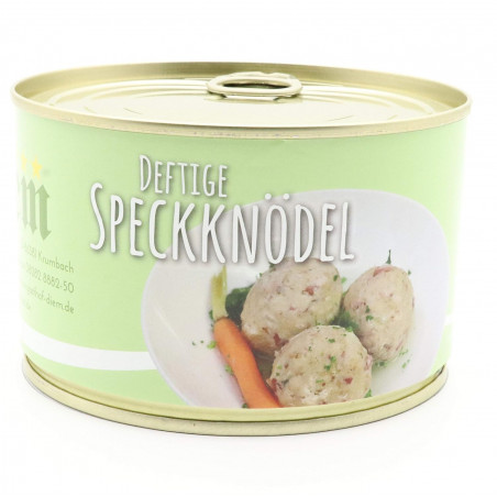 Deftige Speckknödel die ideale Beilage (3 kleine Semmelknödel) Dose 40