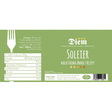 Soleier – Nach nach Uroma Anna‘s Rezept (4 Eier aus Freilandhaltung) -