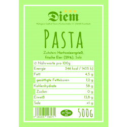 Diem  Pasta - hausgemachte Eiernudeln mit Hartweizengrieß - 500g