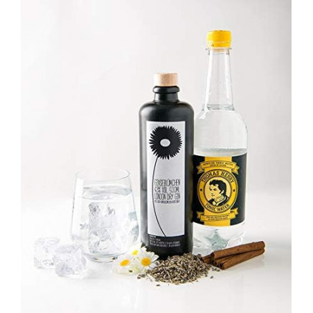 GIN Tonic Set - Ginseblümchen Gin (500ml) & 4 x Thomas Henry Tonic Wat