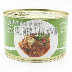 Szegediner Gulasch mit Sauerkraut in deftiger Soße 400g