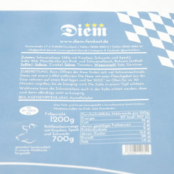 Schweinshaxe am Knochen