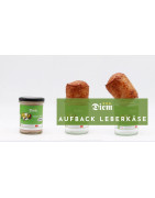 Aufbackleberkäse im Glas